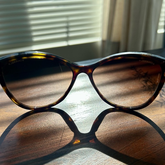 CHANEL Cateye Havana Brown Sunglasses, Authenticity Card, Original Case (5281-Q) - Picture 8 of 16
